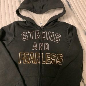 Old Navy Girl Sherpa-lined hoodie